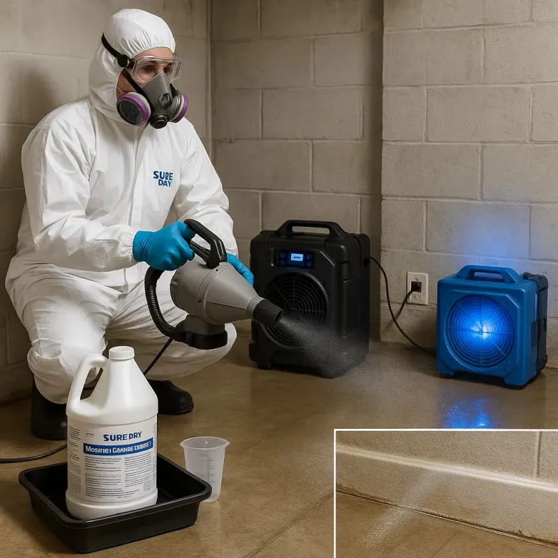 Sanitization and Odor Removal process in Onalaska, TX